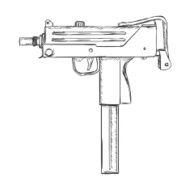 Vector Sketch Machine Gun