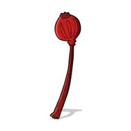 cartoon dried poppy N14