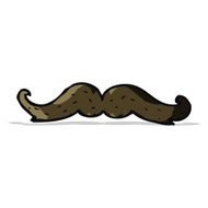 Cartoon Mustache N25