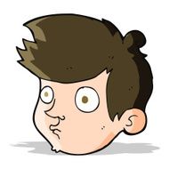 cartoon staring boy N9