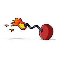 cartoon round bomb N5