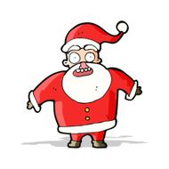 cartoon shocked santa claus N3