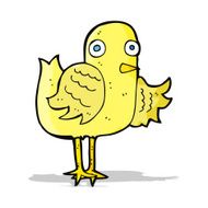 cartoon bird waving wing N5