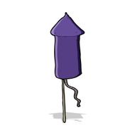 Cartoon Firework Rocket N19