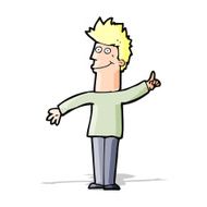 cartoon man with idea N99