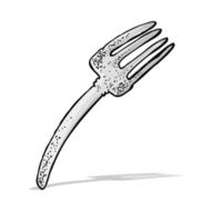 cartoon fork N26