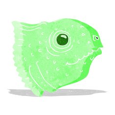 cartoon fish head N4