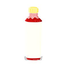Cartoon Juice Bottle N8