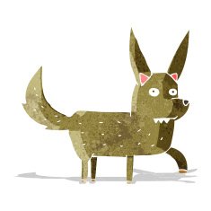cartoon wild dog N3