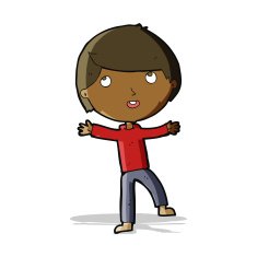cartoon happy boy N88