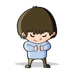 cartoon shy boy N8
