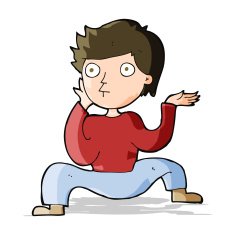 cartoon boy doing crazy dance N4