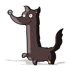 cartoon happy dog N27