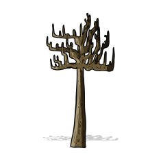 old bare tree cartoon N5