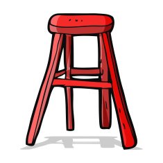cartoon wooden stool N6