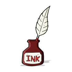 cartoon ink bottle N6