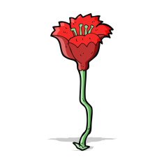 cartoon flower N207