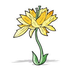 cartoon flower N208