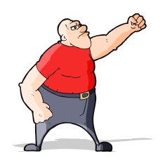 cartoon angry man N43