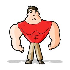Cartoon Body Builder N7