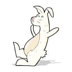 cartoon white rabbit N11