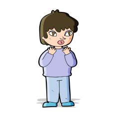 cartoon worried person N4