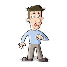 cartoon shocked man N53