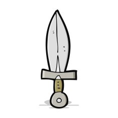 cartoon old dagger N2
