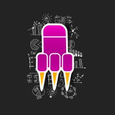 Drawing business formulas rocket N2