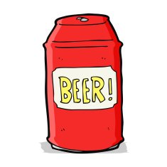 cartoon beer can N13