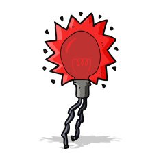 cartoon electric light bulb N11