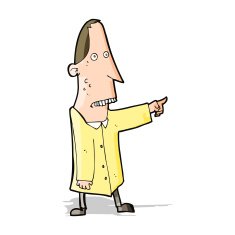 cartoon ugly man pointing N4