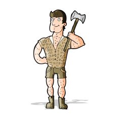 cartoon lumberjack N4