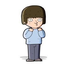 cartoon surprised man N53