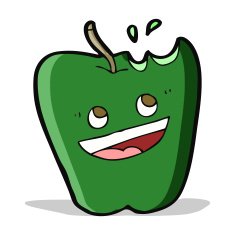 happy apple cartoon N5