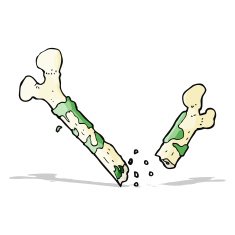 gross broken bone cartoon N4