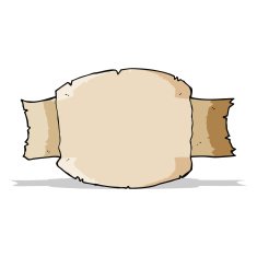 cartoon scroll banner N12