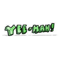 cartoon yeehah symbol N4
