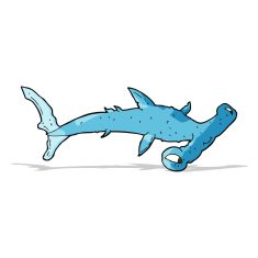 Cartoon Hammerhead Shark N8