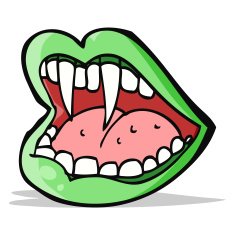 cartoon vampire mouth N11