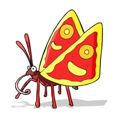 cartoon funny butterfly N7