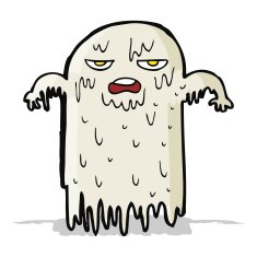 cartoon slimy ghost N10