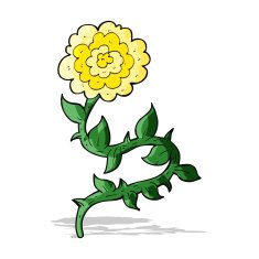 cartoon flower N209