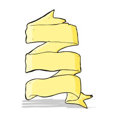 cartoon three layer scroll banner N3