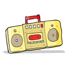 cartoon radio cassette player N6