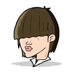 Cartoon fashion haircut N4 free image download