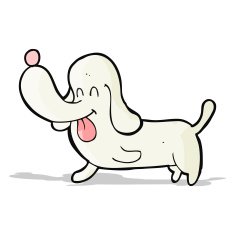 cartoon happy dog N29