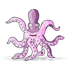 cartoon giant octopus N5