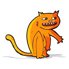 cartoon happy cat N6