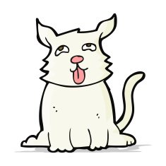 cartoon happy dog N30